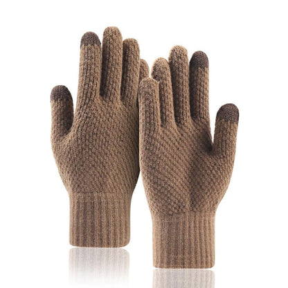 Gants d'Hiver Tactiles Homme Techsuit ST0013, Taille 22cm, Marron
