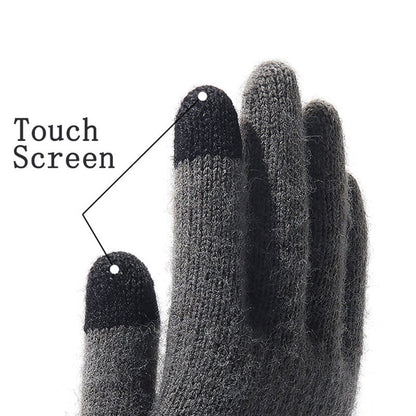 Gants d'Hiver Tactiles Homme Techsuit ST0013, Taille 22cm, Marron