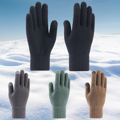 Gants d'Hiver Tactiles Homme Techsuit ST0013, Taille 22cm, Marron
