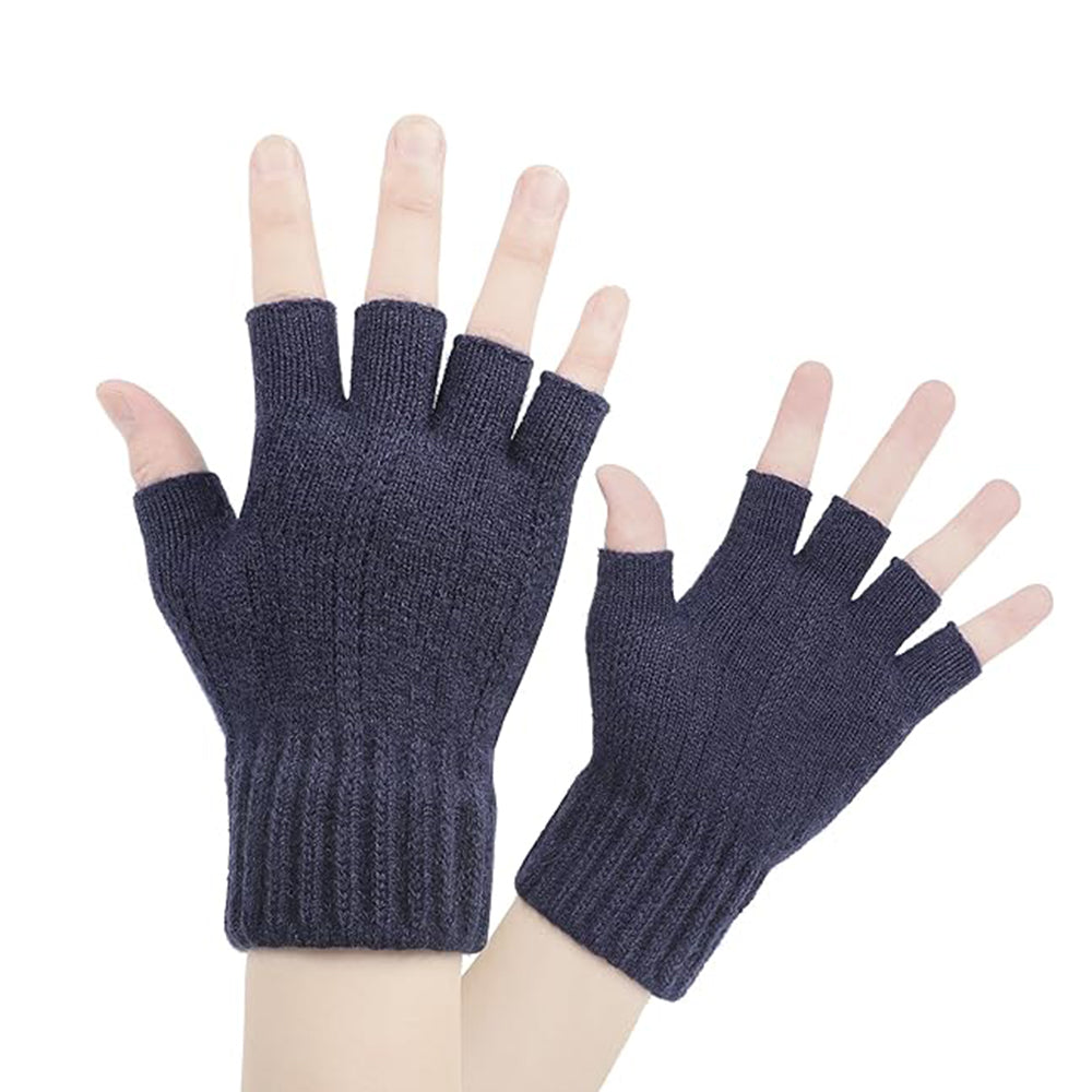 Gants d'hiver tactiles pour femme Techsuit ST0014, taille 17 cm, bleu marine