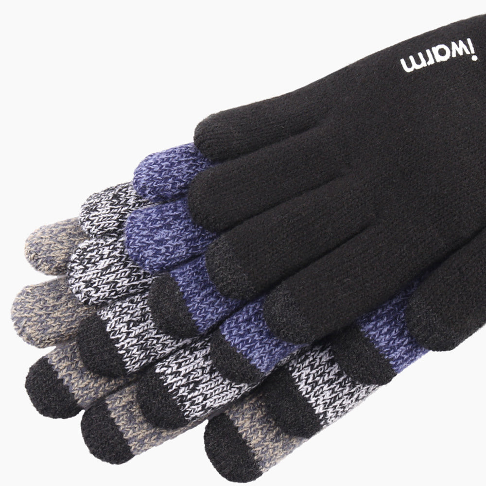 Winter-Touchscreen-Handschuhe Iwarm ST0005, Größe 21cm, Grau