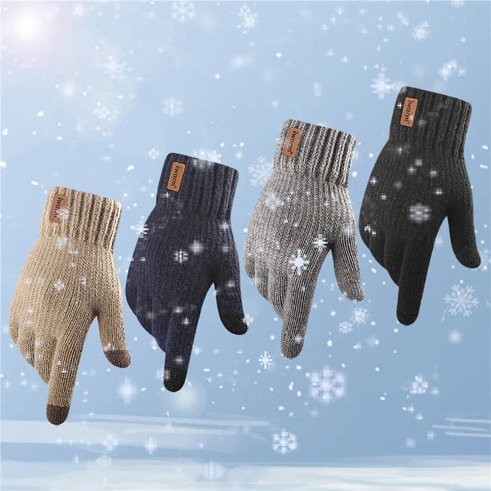 Winter-Touchscreen-Handschuhe Iwarm ST0016, Größe 22cm, Marineblau