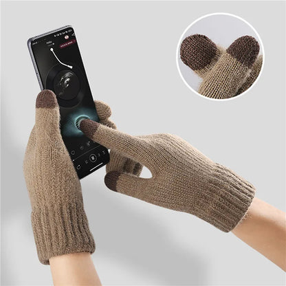 Winter-Touchscreen-Handschuhe Iwarm ST0016, Größe 22cm, Grau