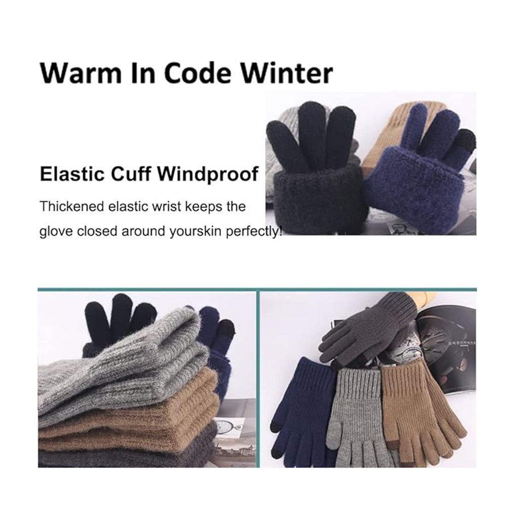 Unisex Winter Touchscreen Handschuhe Techsuit ST0012, Größe 22cm, Marineblau