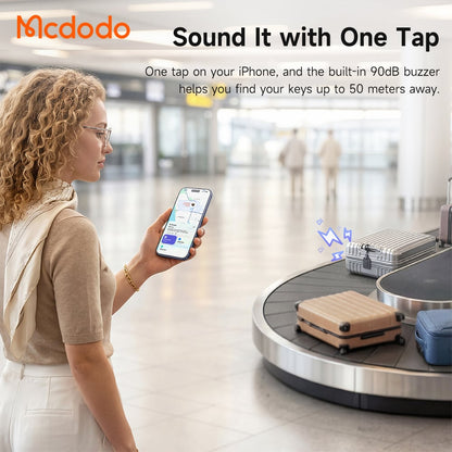 Mcdodo SmartTag Luggage Napa Pro AT-3790 pour iOS Series, Noir