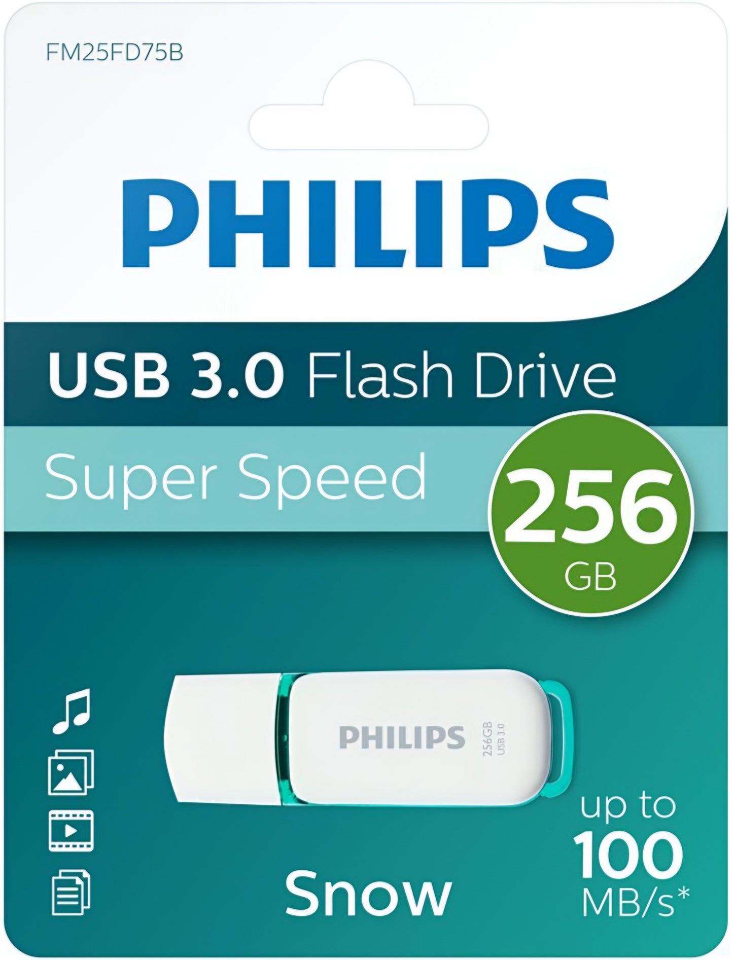 Mémoire Externe USB-A 3.0 Philips Snow Edition, 256Gb PHMMD256GBS200U3