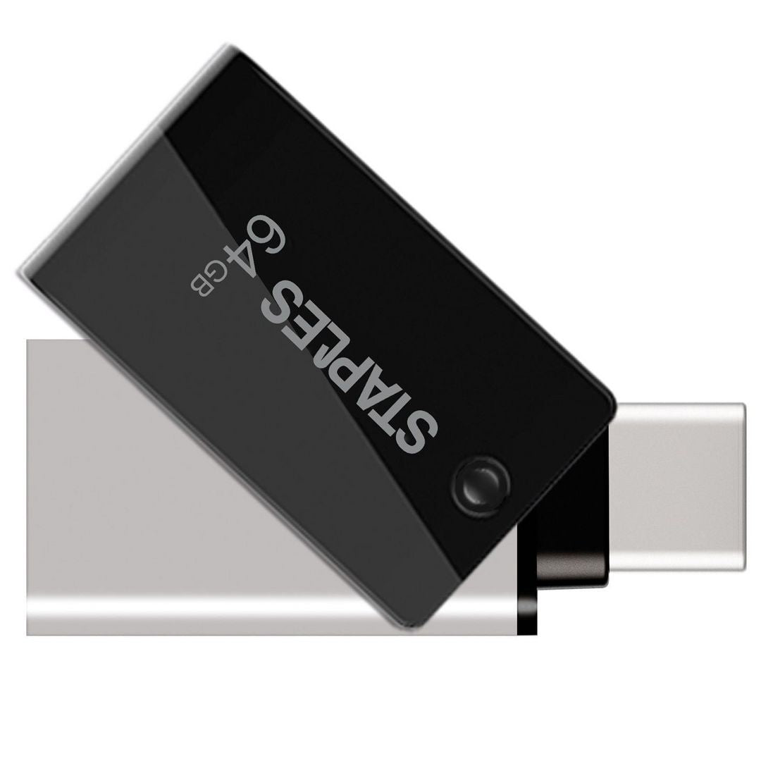 Mémoire Externe USB-A 3.1 / USB-C Staples K23, 64Gb EKMMD64GK233CST