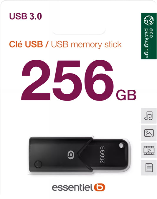 Externe Speicher USB-A 3.2 Essentiel-B B120, 256Gb EKMMD256123EB