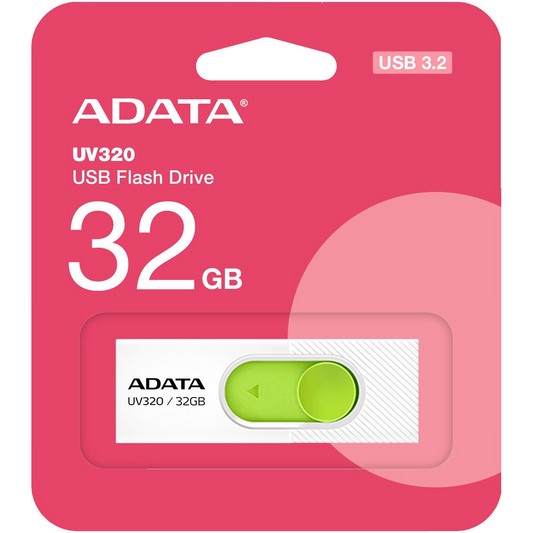 External Memory USB-A 3.2 Adata UV320, 32Gb AUV320-32G-RWHGN