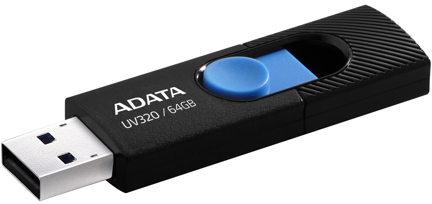 Externer USB-A 3.2 Speicher Adata UV320, 64GB AUV320-64G-RBKBL
