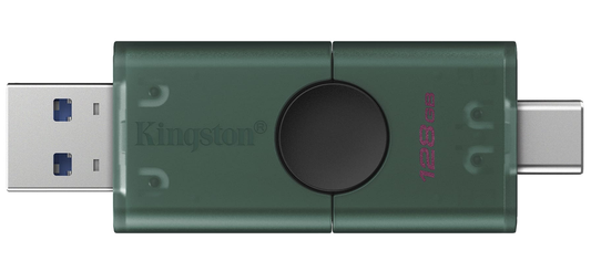 External Memory USB-A 3.2 / USB-C Kingston Duo, 128Gb DTDEG2/128GB
