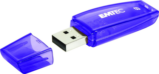 Memoria Esterna USB-A Emtec C410 Color Mix, 8Gb ECMMD8GC410