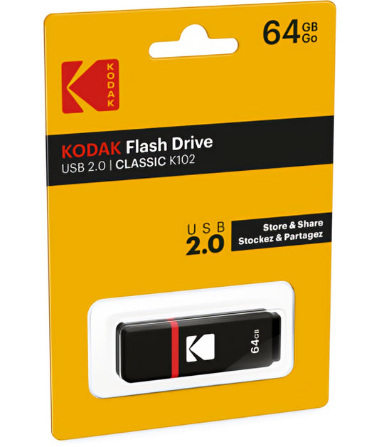 Memoria Esterna USB-A Kodak K102, 64Gb EKMMD64GK102