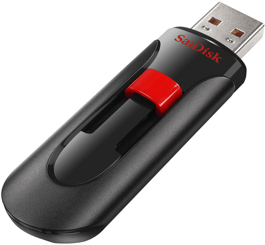Mémoire Externe USB-A SanDisk Cruzer Glide, 64Gb SDCZ60-064G-B35