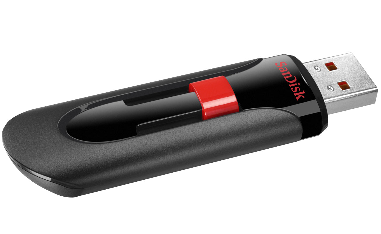 Externer USB-A Speicher SanDisk Cruzer Glide, 64Gb SDCZ60-064G-B35