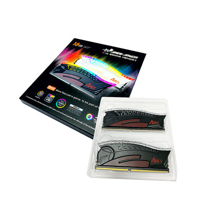 RAM-Speicher Dato Ares Armor, DDR4, RGB, 2 x 8GB, 3600Mhz, CL18, Schwarz AMRGB8GX216G36K