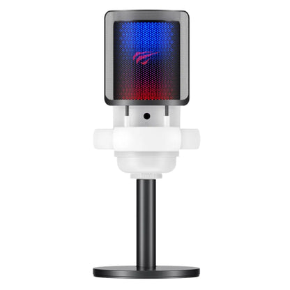 Microphone Cardioïde HAVIT GK50, RGB, USB-C, 1.8m, Noir