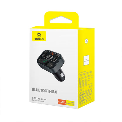 Modulateur FM Bluetooth Baseus S-09 Lite, 2 x USB-A - 1 x USB-C C10762300113-00