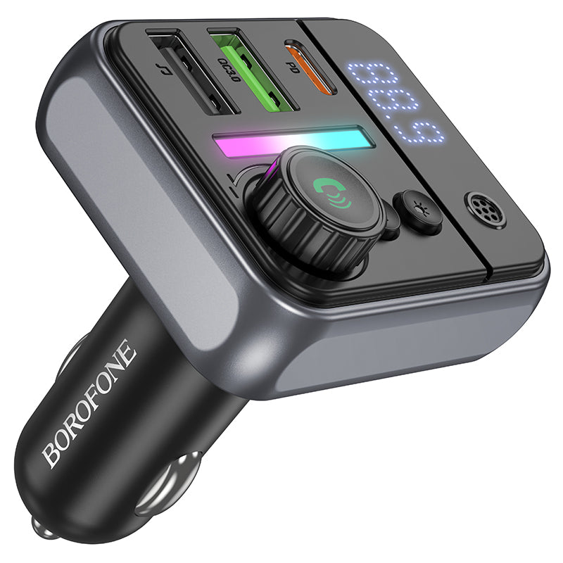 Modulatore FM Bluetooth Borofone BC50 Ascenso, 2 x USB-A - 1 x USB-C