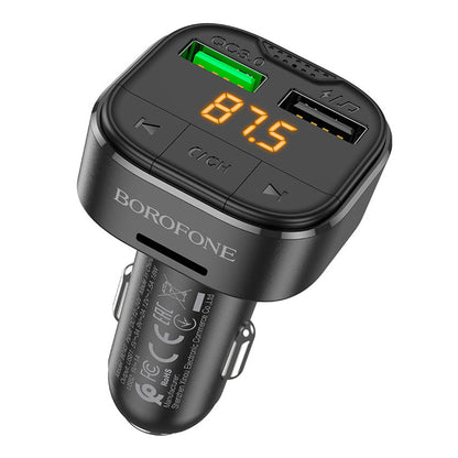 Modulateur FM Bluetooth Borofone BC43 Flash, 2 x USB-A - 1 x microSD