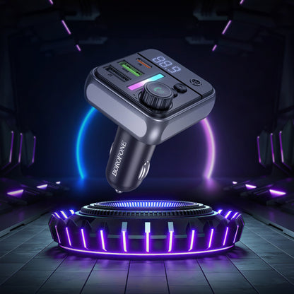 Modulatore FM Bluetooth Borofone BC50 Ascenso, 2 x USB-A - 1 x USB-C