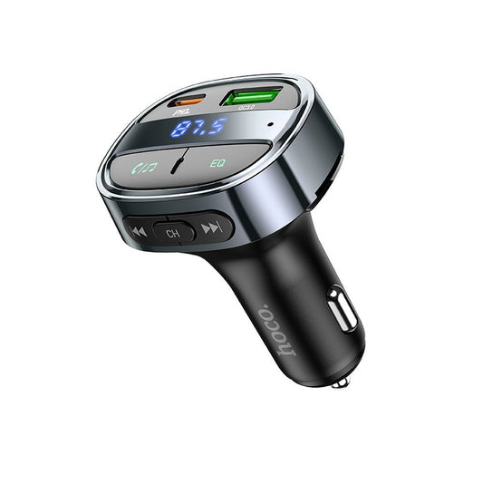 Modulatore FM Bluetooth HOCO E70, 1 x USB-A - 1 x USB-C - microSD
