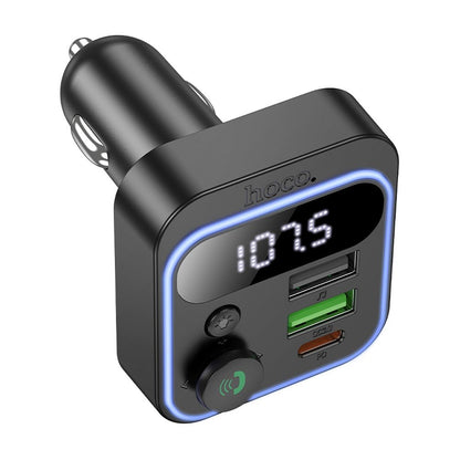 Modulateur FM Bluetooth HOCO E85, 2 x USB-A - 1 x USB-C