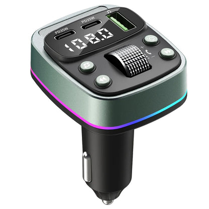 Modulatore FM Bluetooth Techsuit EchoDrive, 1 x USB-A - 2 x USB-C