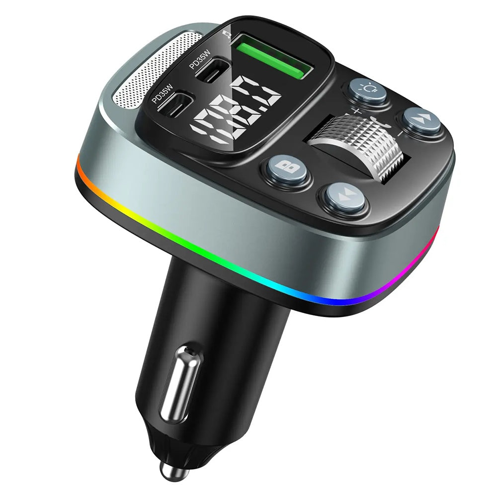 Modulatore FM Bluetooth Techsuit EchoDrive, 1 x USB-A - 2 x USB-C