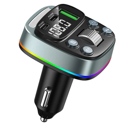 Modulatore FM Bluetooth Techsuit EchoDrive, 1 x USB-A - 2 x USB-C