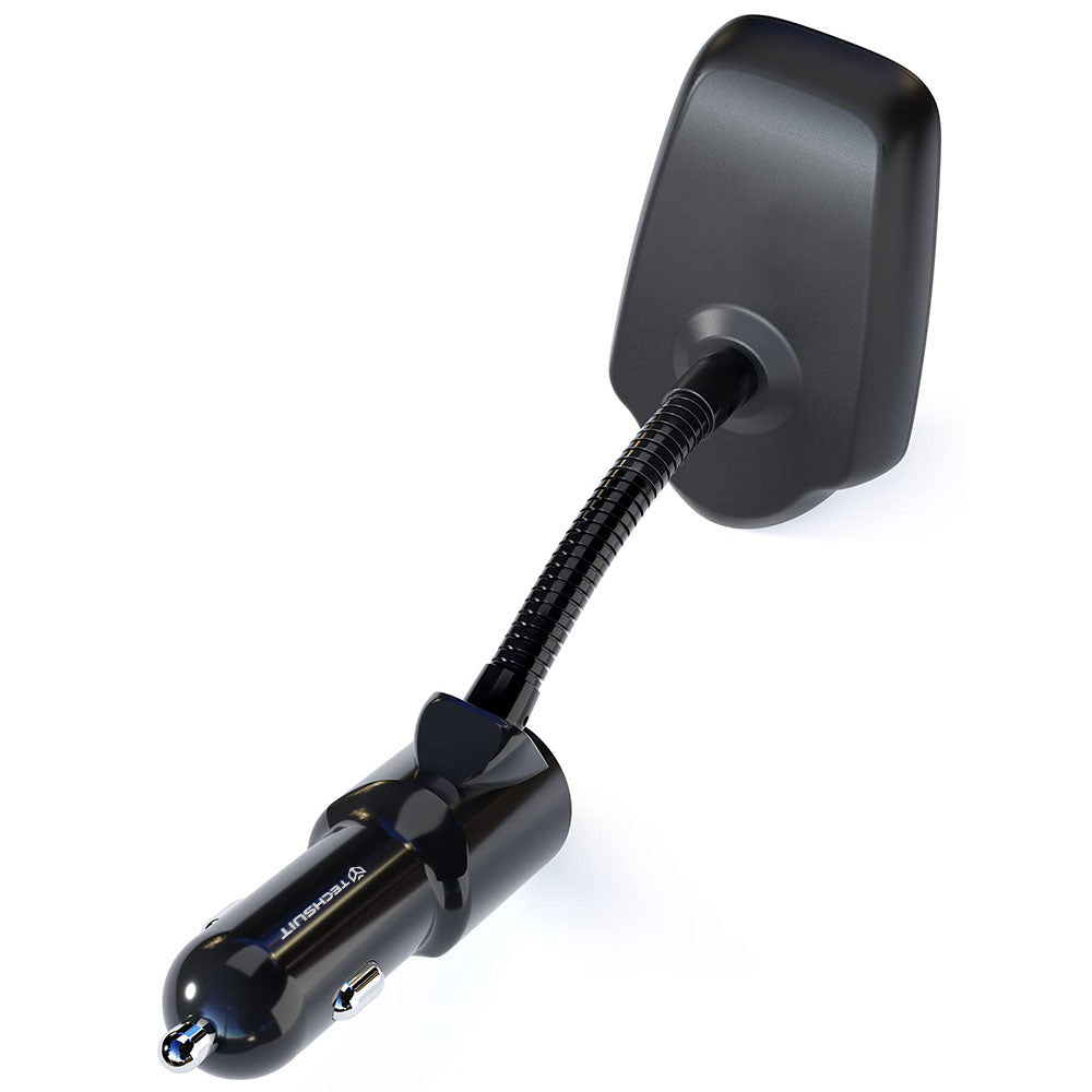 Modulateur FM Bluetooth Techsuit MFM4, 1 x USB-A - 1 x 3.5mm - 1 x microSD, Noir