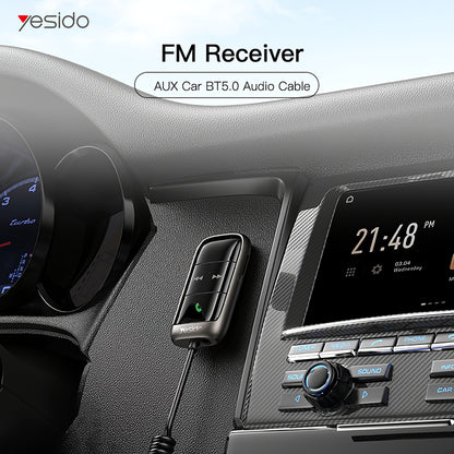 FM Bluetooth Modulator Yesido YAU32, 1 x 3,5 mm - 1 x microSD