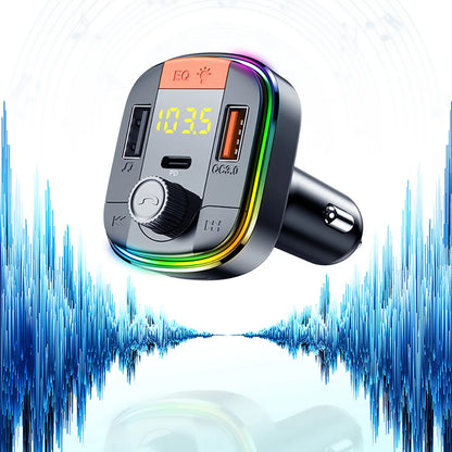 Modulateur FM Bluetooth Yesido Y45, 2 x USB-A - 1 x USB-C - 1 x microSD