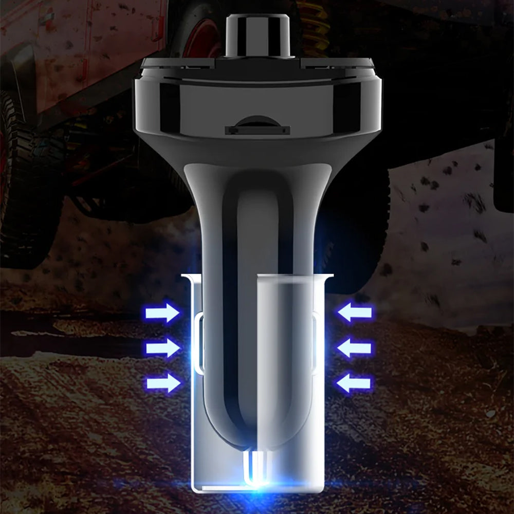 Modulateur FM Bluetooth Yesido Y45, 2 x USB-A - 1 x USB-C - 1 x microSD