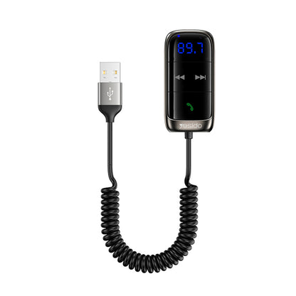 FM Bluetooth Modulator Yesido YAU32, 1 x 3,5 mm - 1 x microSD
