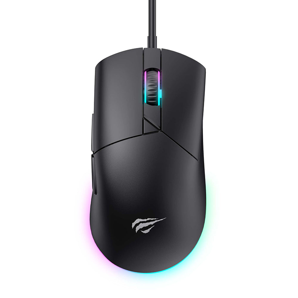 Mouse Gaming Cablato USB HAVIT MS1038, RGB, 1200DPI - 7200DPI, 1.6m, Nero