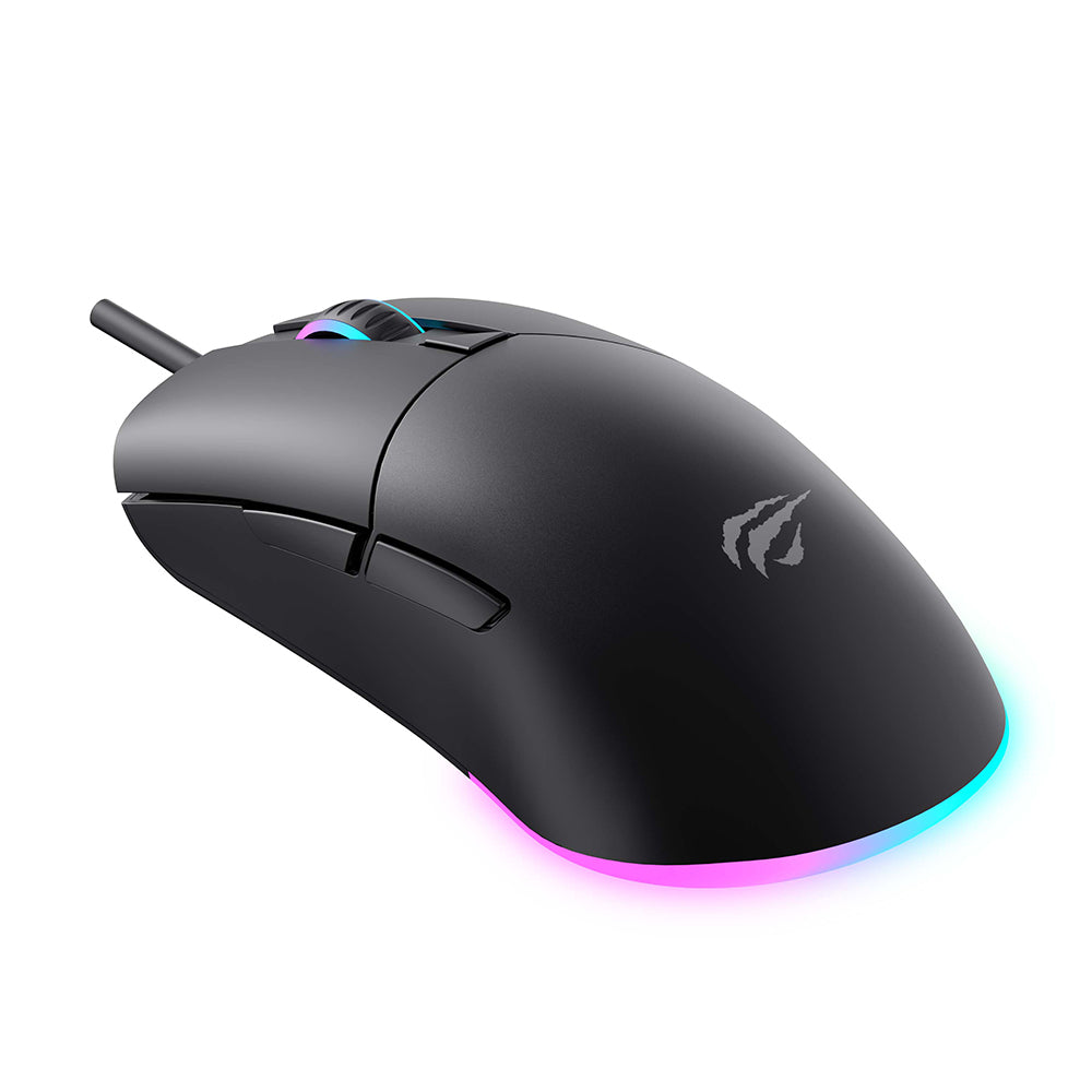 Mouse Gaming Cablato USB HAVIT MS1038, RGB, 1200DPI - 7200DPI, 1.6m, Nero