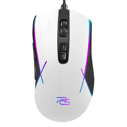 Souris Gaming Filaire USB Proove Defiant, RGB, 7200DPI, Blanche CMDE00000101