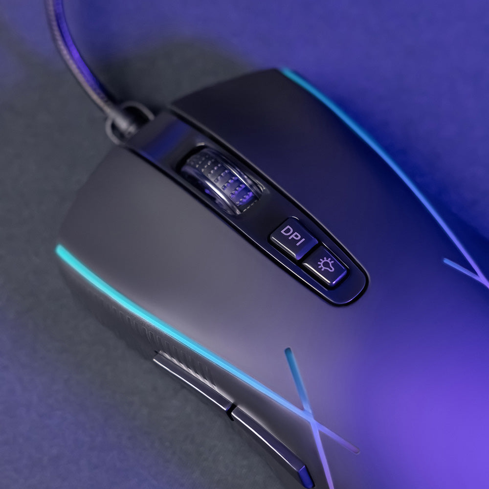 Gaming-Maus Wired USB Proove Defiant, RGB, 7200DPI, Weiß CMDE00000101