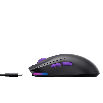 Gaming-Maus Wireless HAVIT MS969WB, RGB, 1000DPI - 16000DPI, BT / Wi-Fi / Kabelgebunden, Schwarz