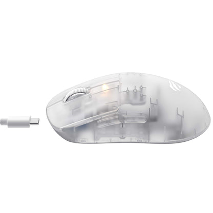 Mouse Gaming Wireless HAVIT MS970WB Pro, 800DPI - 12000mAh, Bianco Trasparente