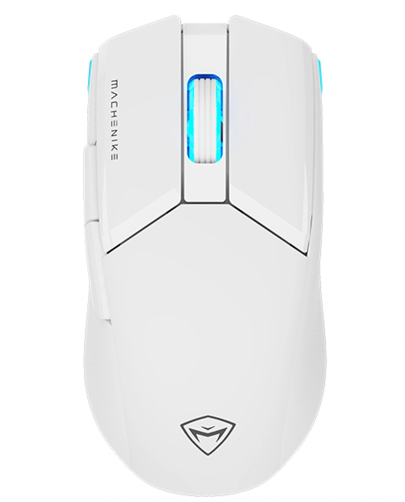 Souris gaming sans fil Machenike M7 Pro, RGB, 1000 DPI - 26000 DPI, blanc
