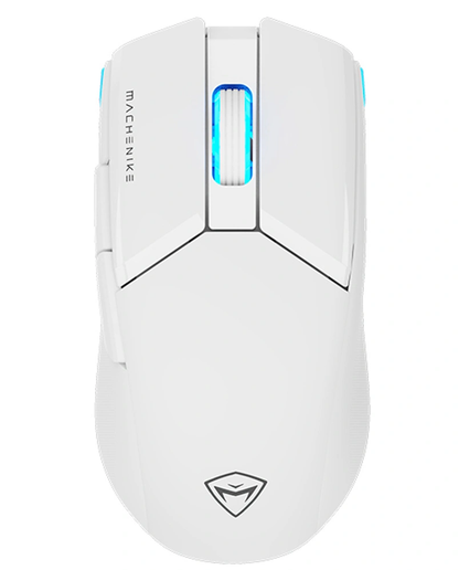 Souris gaming sans fil Machenike M7 Pro, RGB, 1000 DPI - 26000 DPI, blanc
