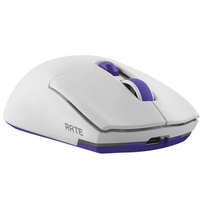 Mouse Gaming Wireless Proove Rate Special Edition, 800DPI - 12000DPI, Bianco CMRTWRS03002