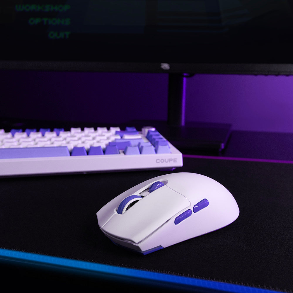 Mouse Gaming Wireless Proove Rate Special Edition, 800DPI - 12000DPI, Bianco CMRTWRS03002