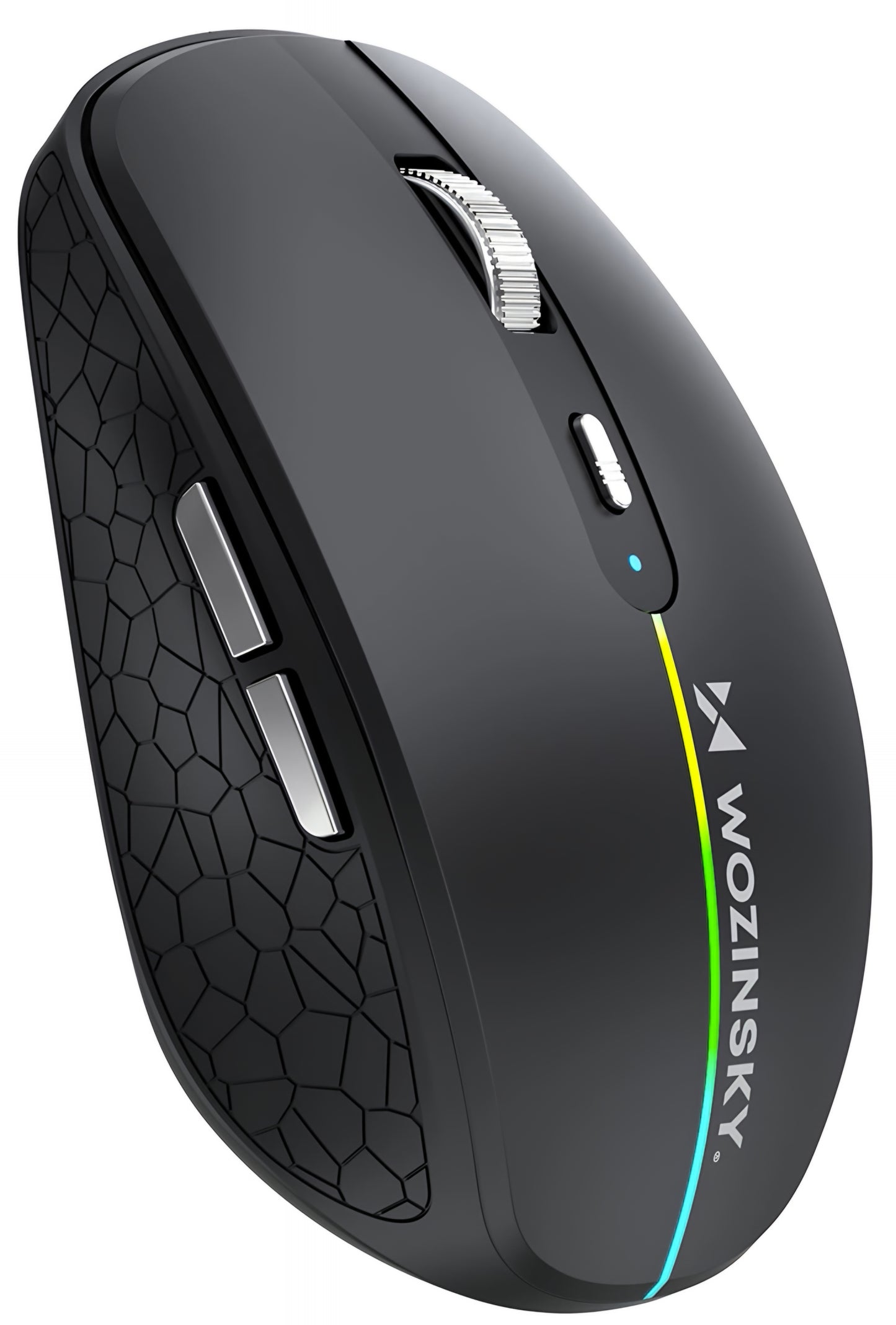 Mouse Gaming Wireless WZK WMGK-1132, 1600DPI, RGB, BT / Wi-Fi, Nero