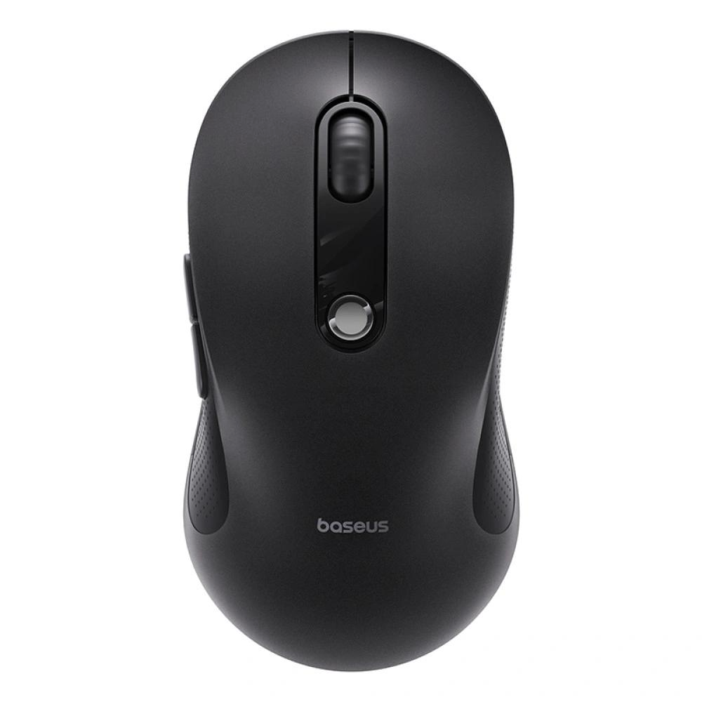 Mouse Wireless Baseus F02, 1600DPI, BT / Wi-Fi, Schwarz B0203203