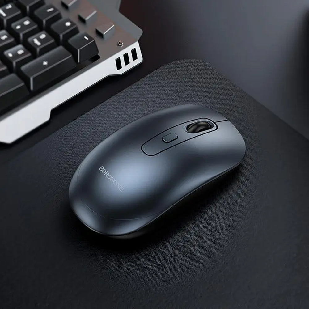 Mouse Wireless Borofone BG13 Winner, 1600DPI, Grigio
