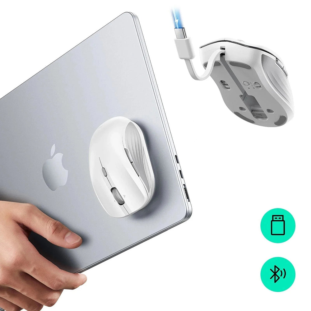 Souris sans fil ESR MagMouse, 800DPI - 4800DPI, Blanc