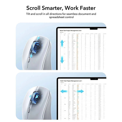 Souris sans fil ESR MagMouse, 800DPI - 4800DPI, Blanc